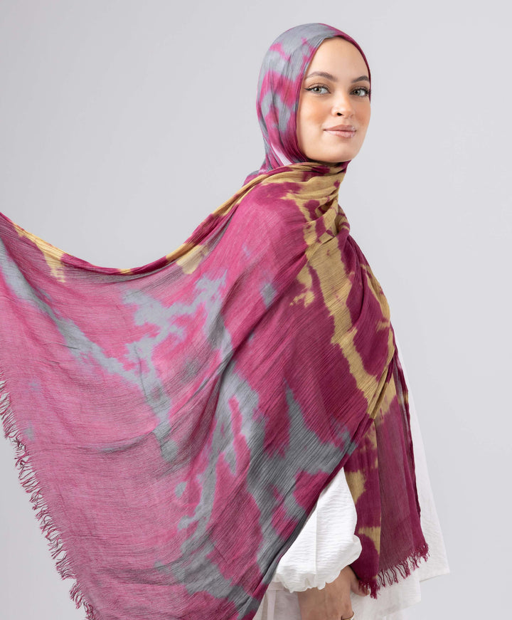 Watercolor Linen Scarf