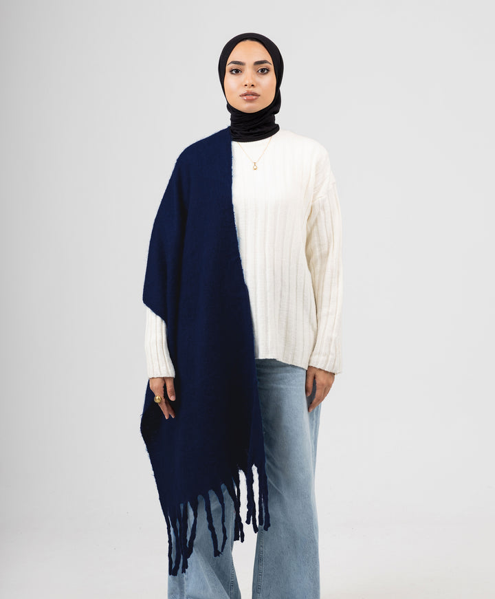 Essential Shawl-Navy