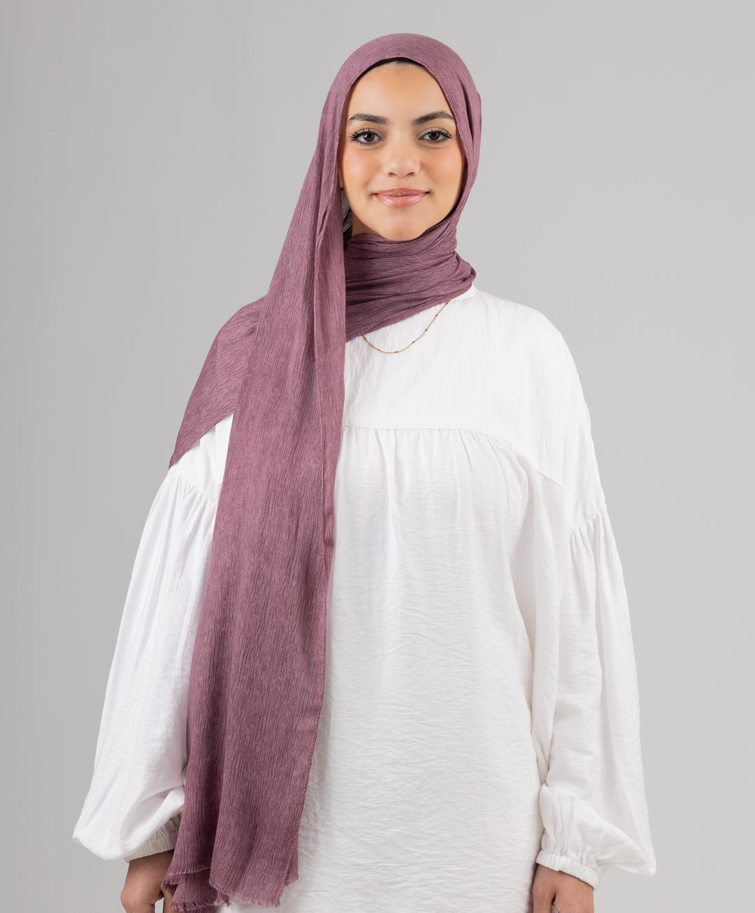 Foggy Marble Tassels Cotton Scarf