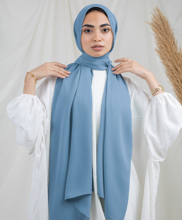 Pure Chiffon Crinkle Scarf
