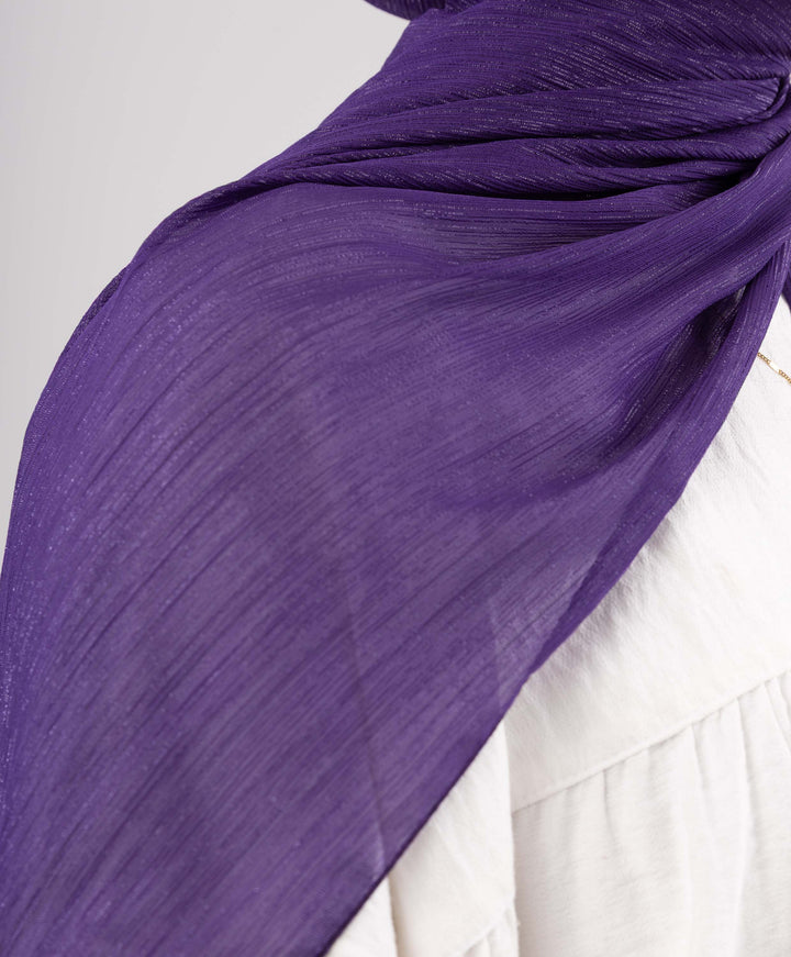 Glittery Chiffon Scarf