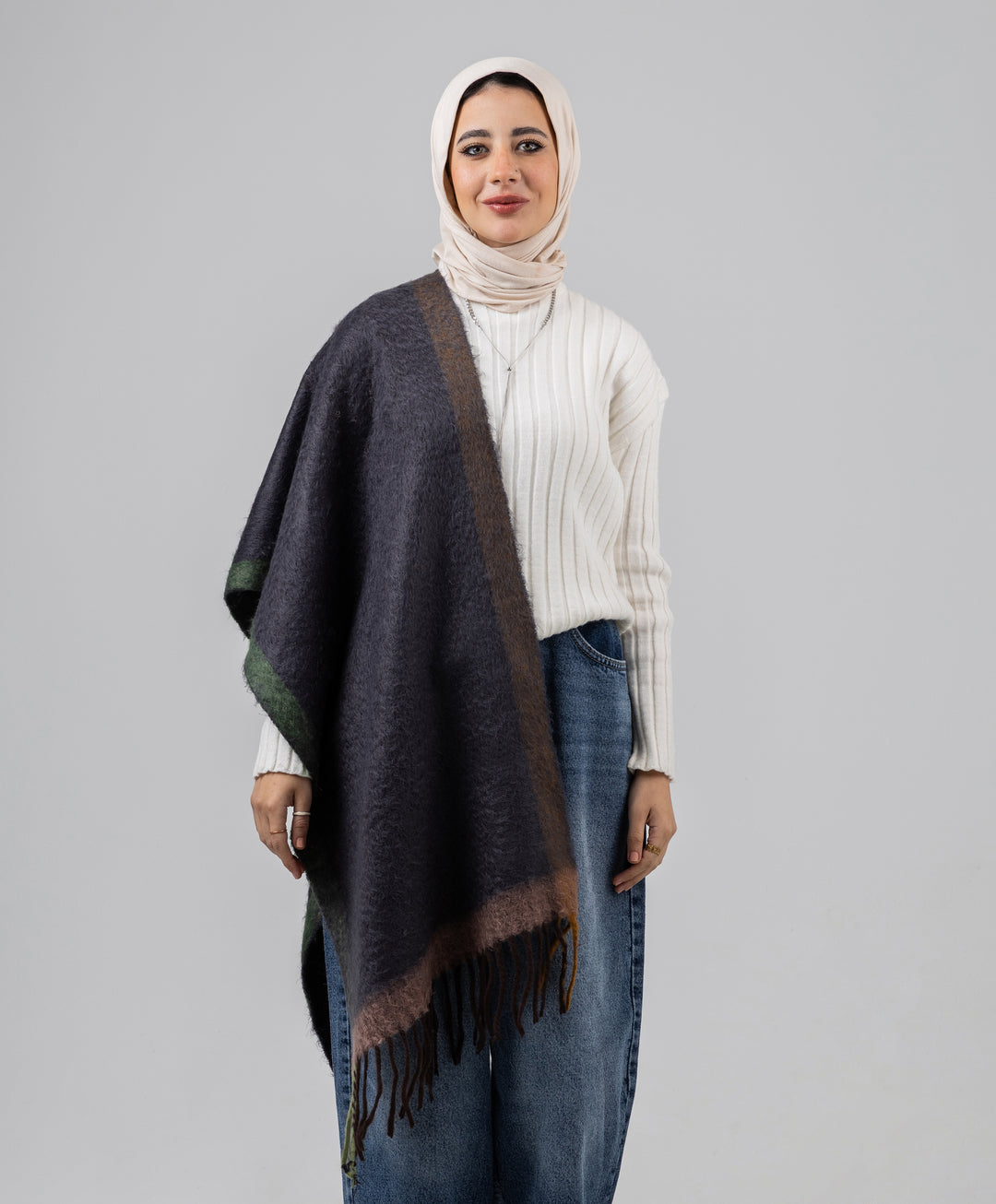 Painterly Winter Shawl