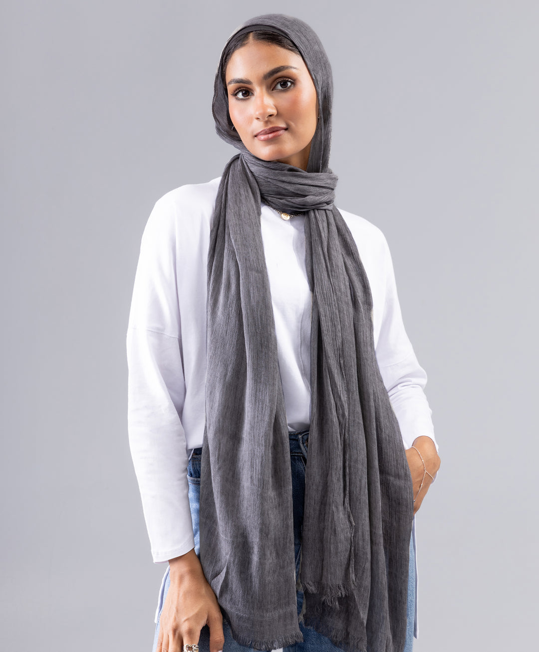 Marble Linen Scarf