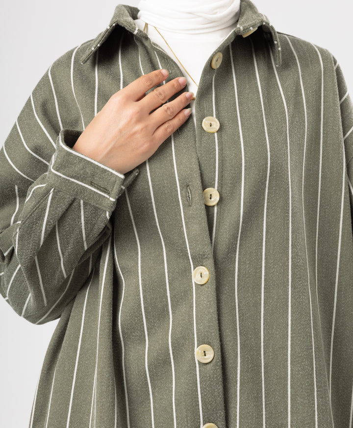 Stripe Wool Shirt
