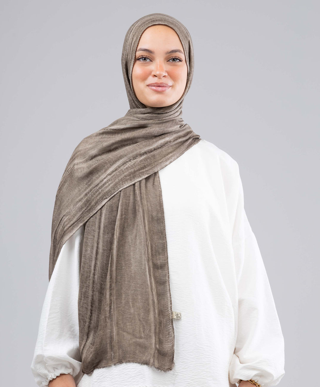 Lined Marble Cotton Scarf
