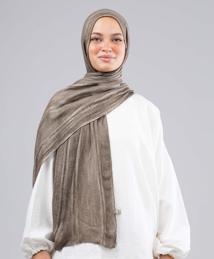Lined Marble Cotton Scarf