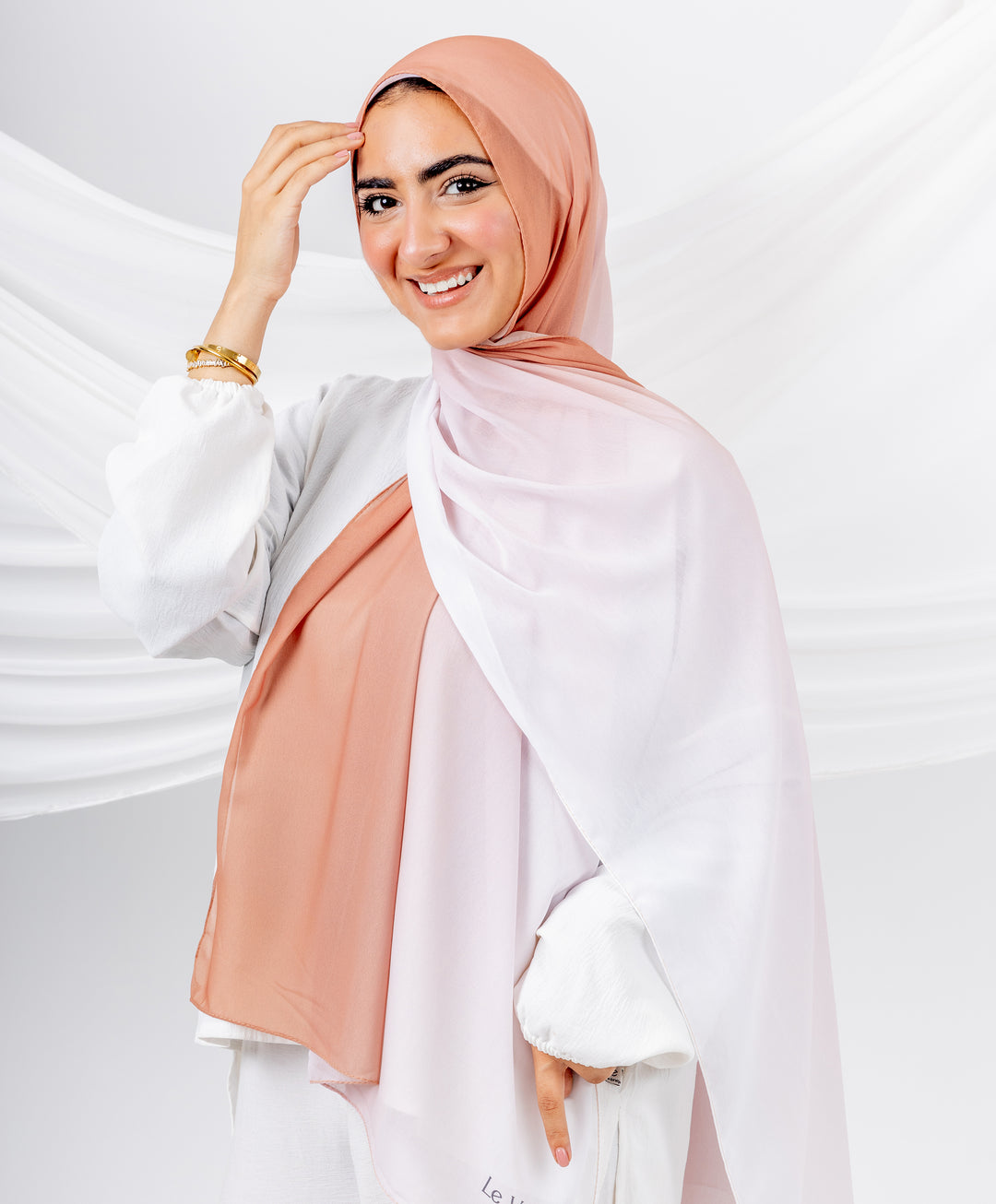 Gradient Chiffon Scarf