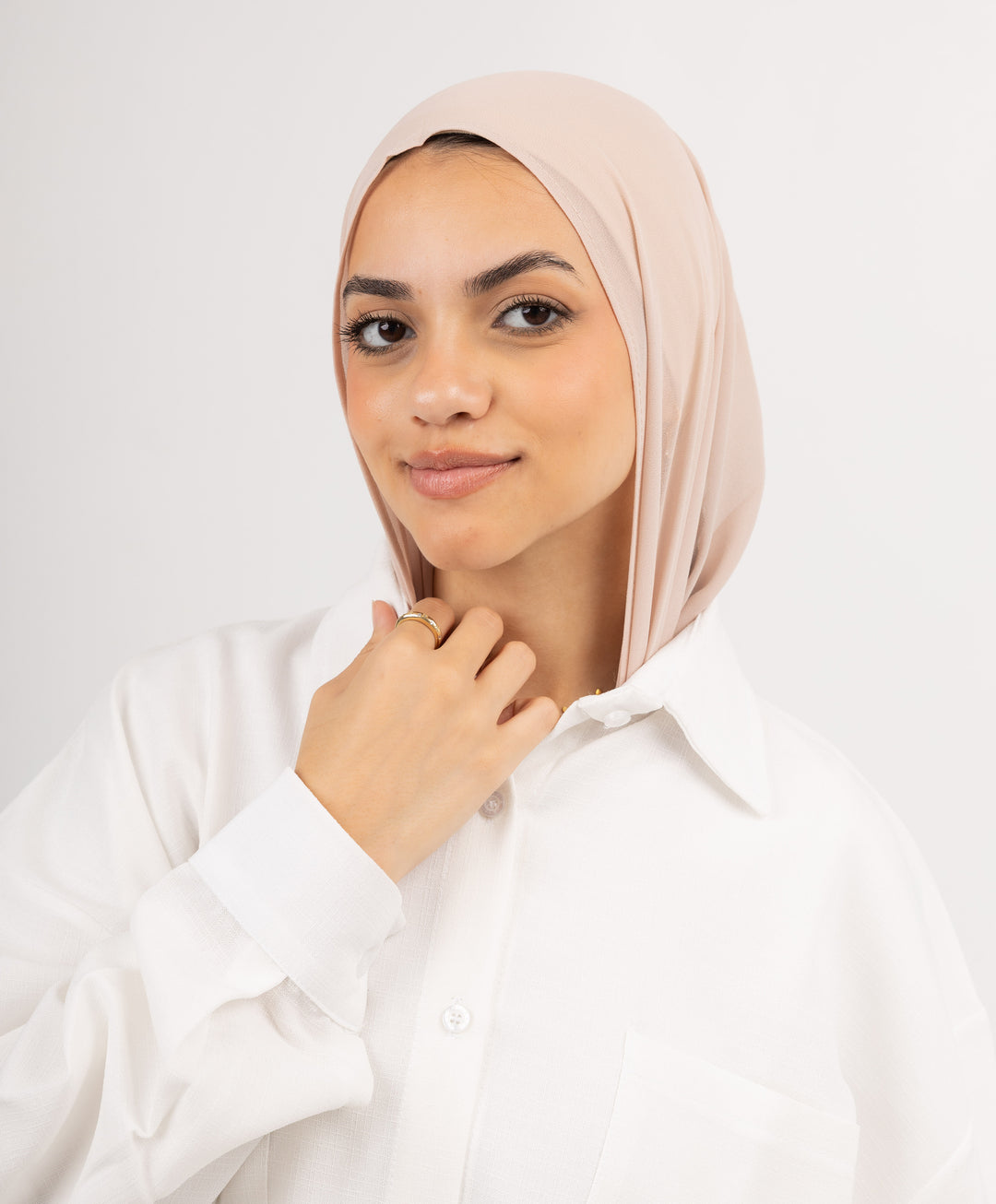 Easy Closed Chiffon Wrap Scarf