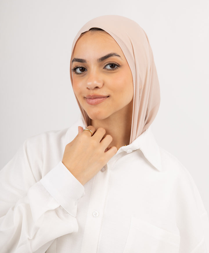 Easy Closed Chiffon Wrap Scarf