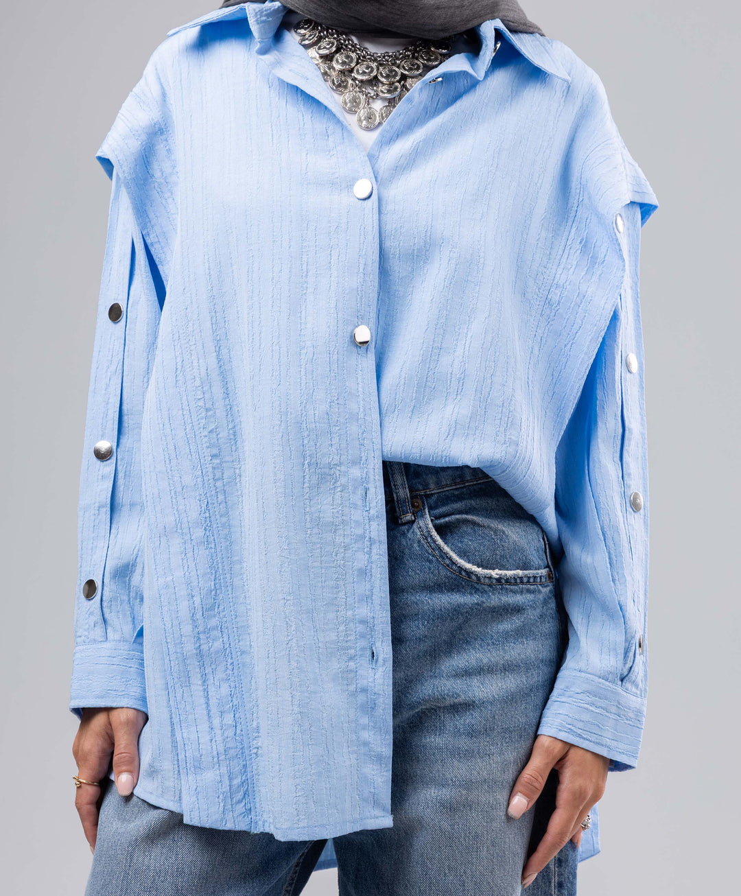 Buttoned Crushed Shirt