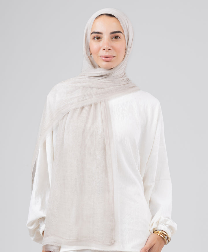 Silk Linen Line Scarf