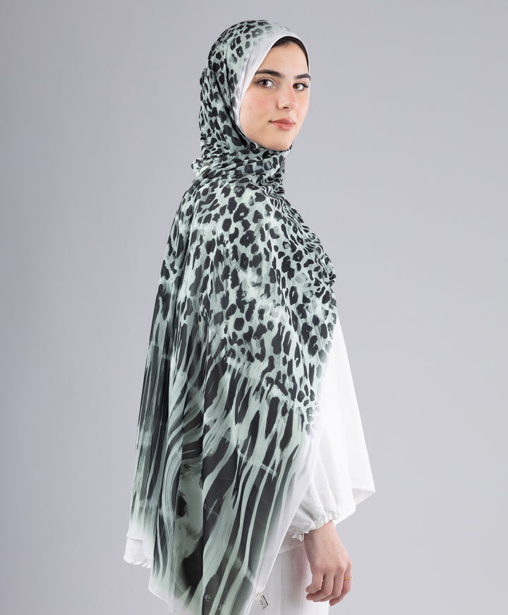 Wild Mint Chiffon Scarf