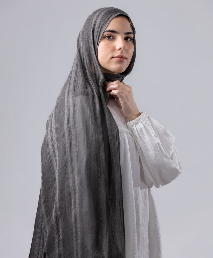 Striped Marble Linen Scarf