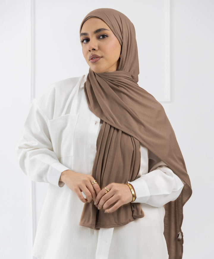 Plain Cotton Lycra Scarf