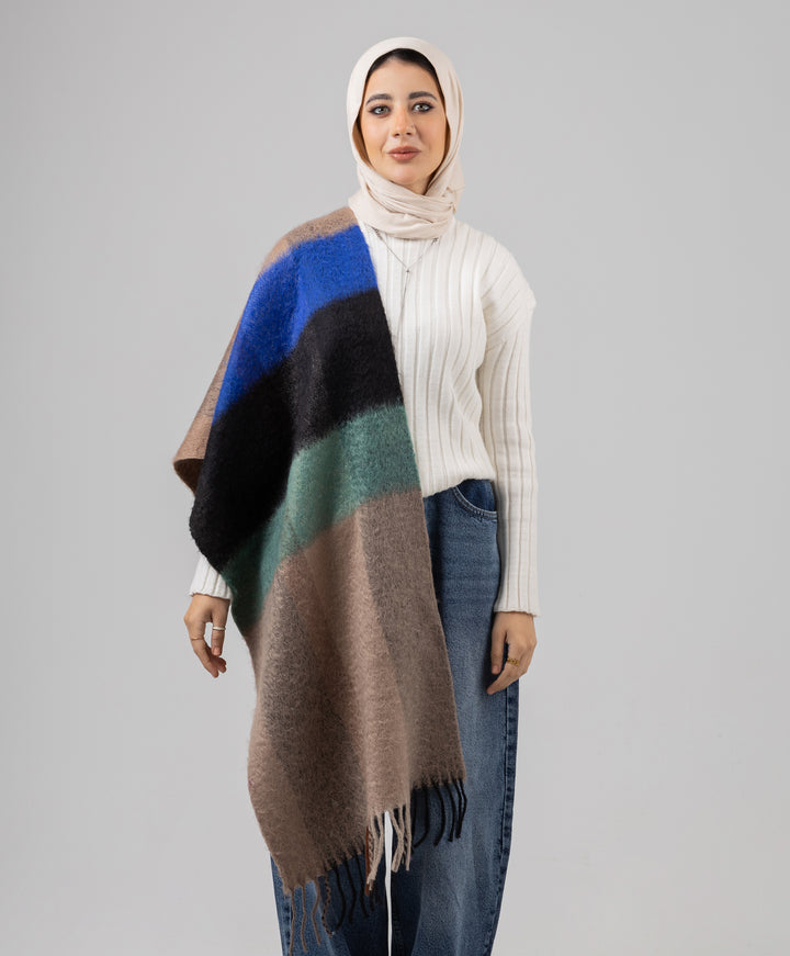Cozy Striped Shawl