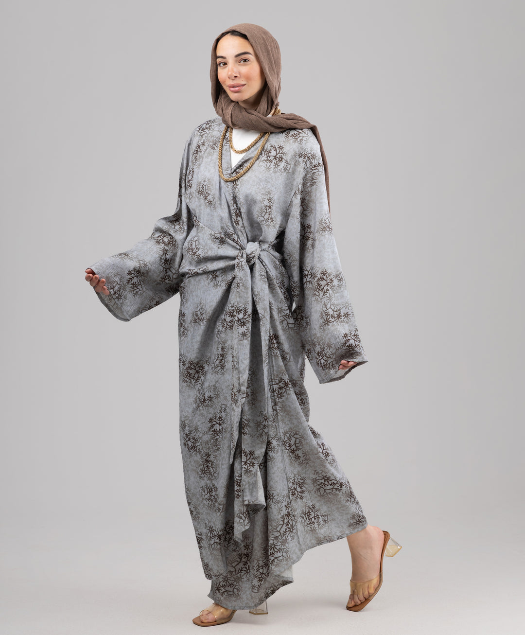 Fleuri Crinkle Wrap Dress