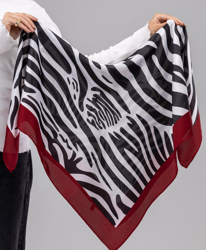 Printed Silk Square Scarf