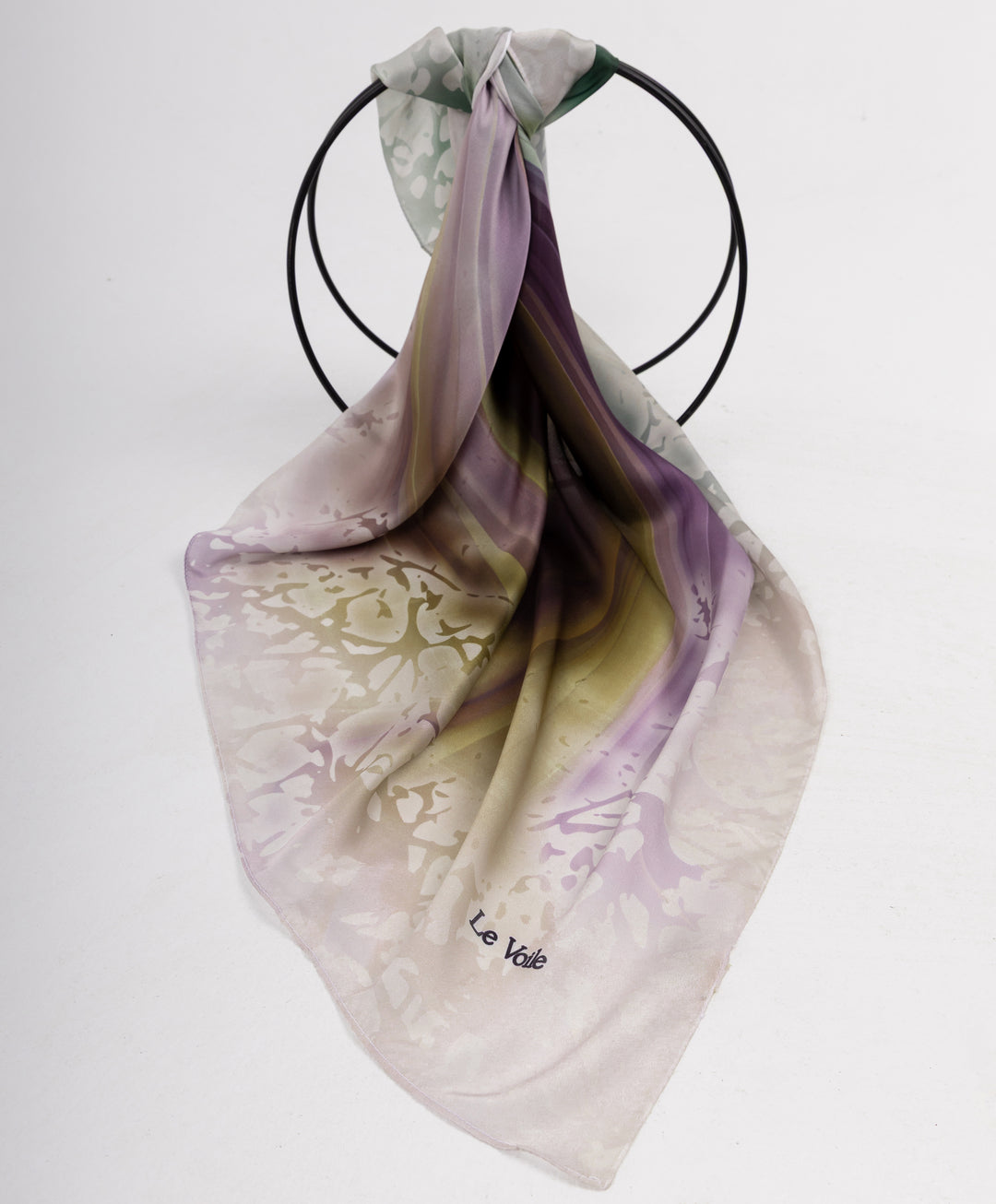 Printed Thick Satin Sq. Scarf