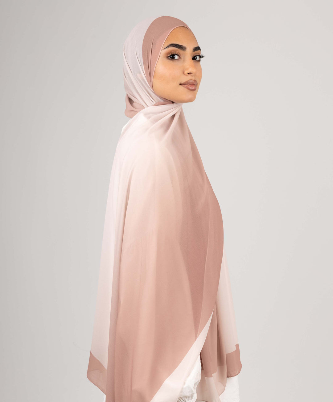 Flow Gradient Chiffon Scarf