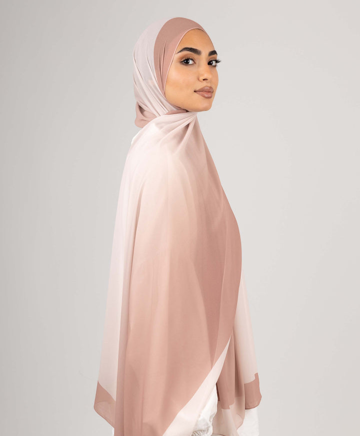 Flow Gradient Chiffon Scarf