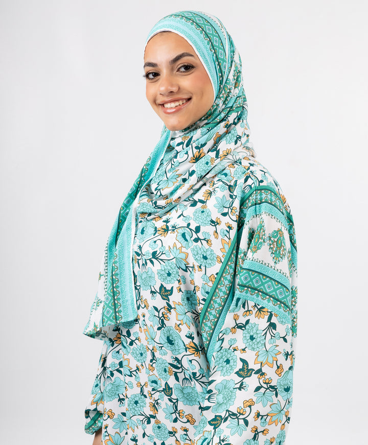 Aqua Bloom Viscose Isdal