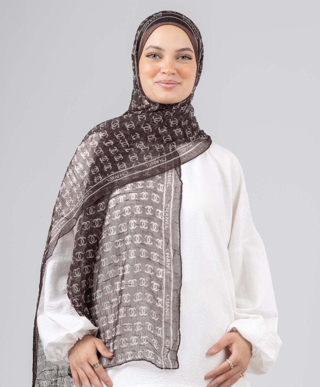 Chain Luxury Crushed Scarf