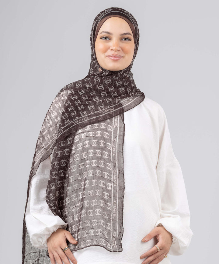 Chain Luxury Crushed Scarf