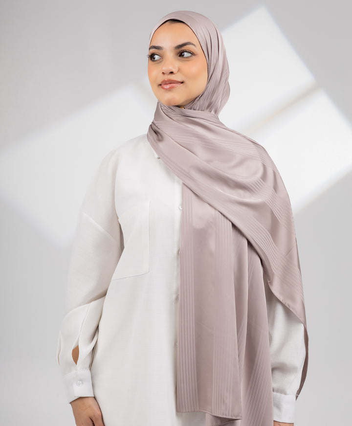 Striped Satin Scarf