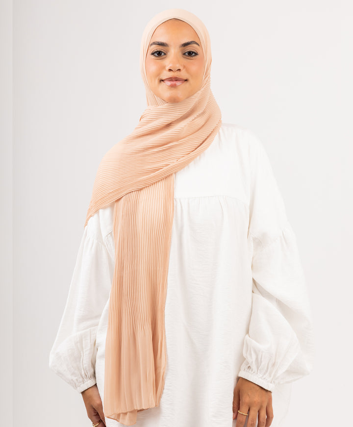 Pleated Chiffon Scarf