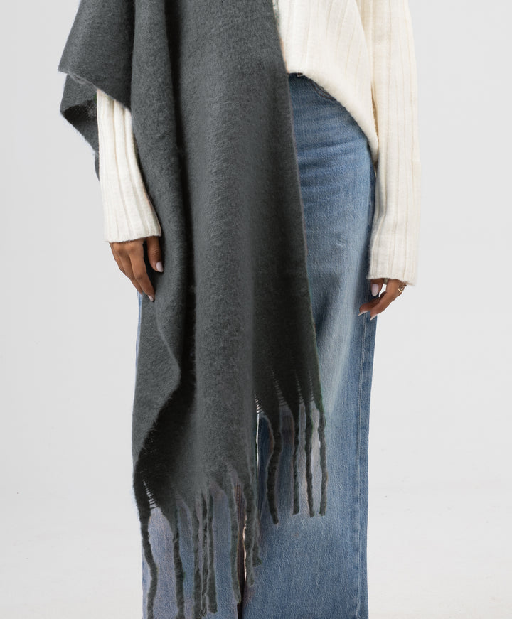 Essential Shawl-Dark Grey