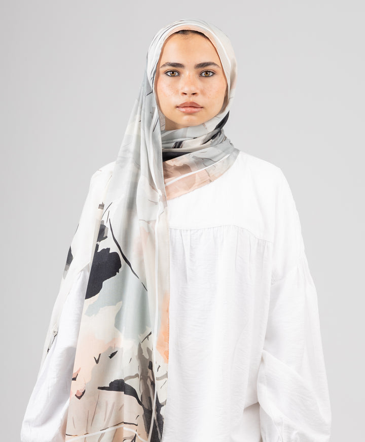 Ink Bloom Modal Scarf