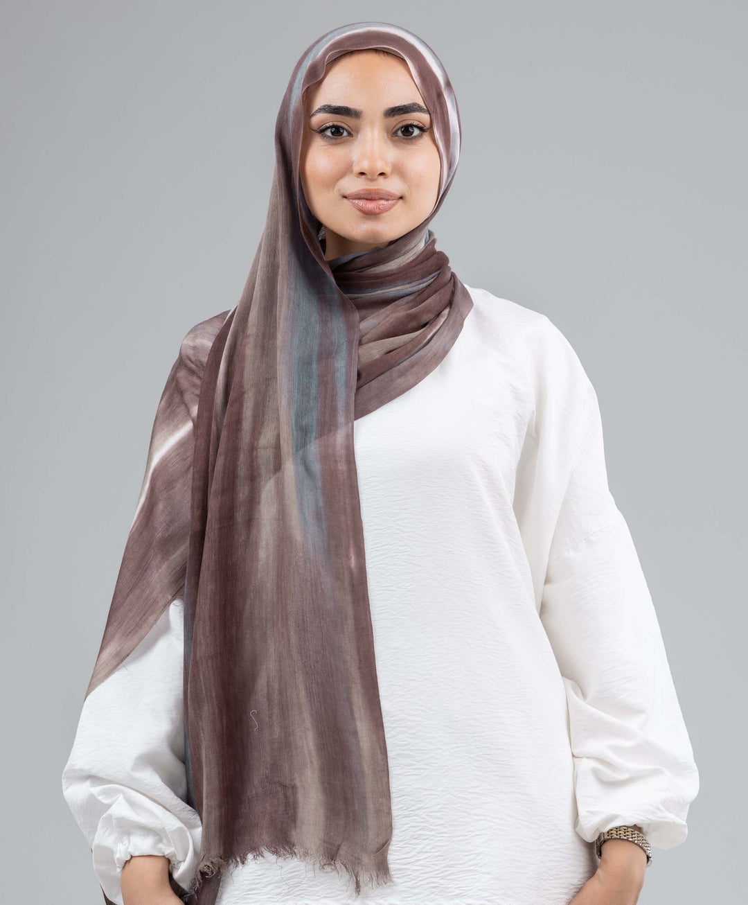 Tie Dye Linen Scarf