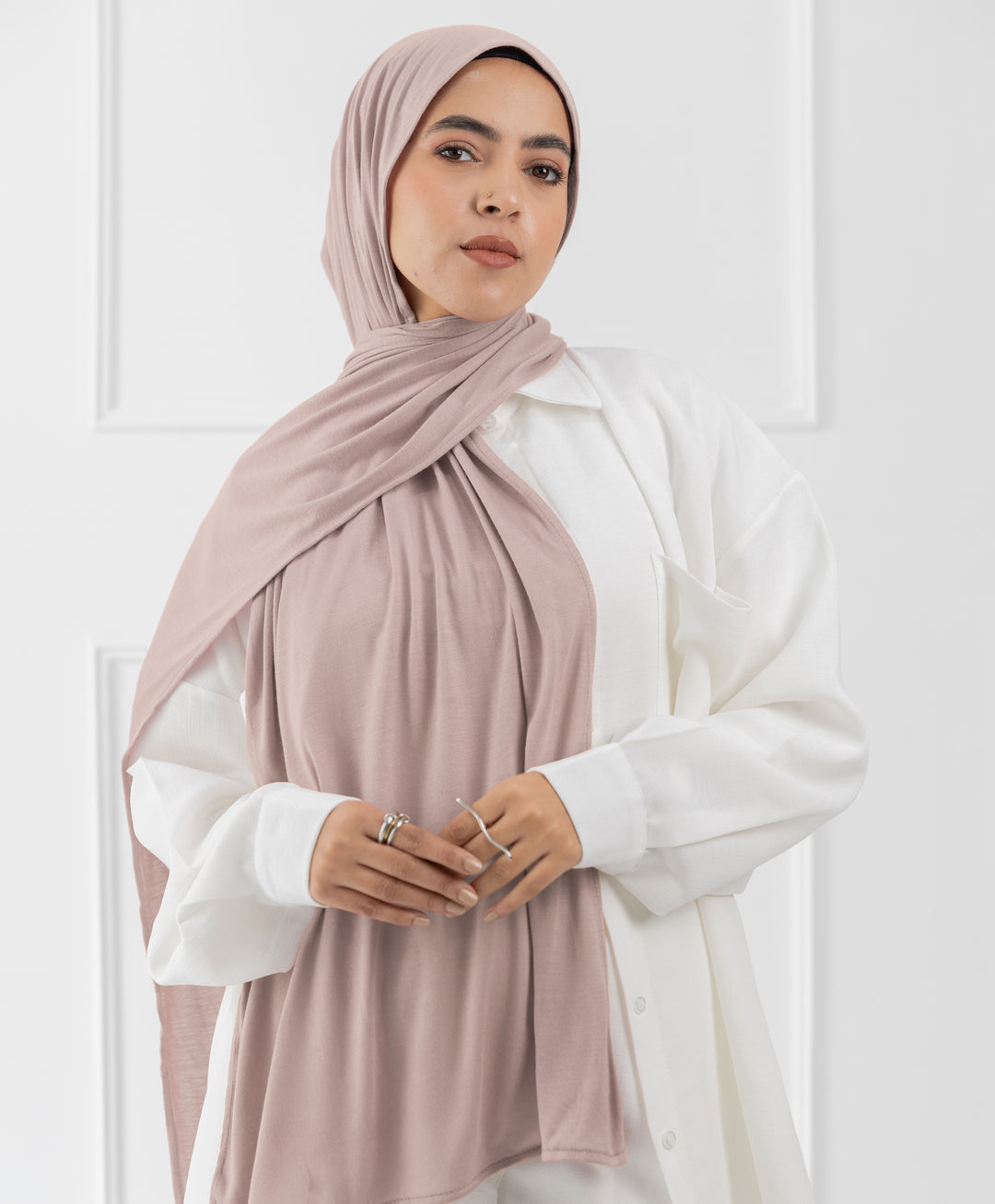 Plain Cotton Lycra Scarf