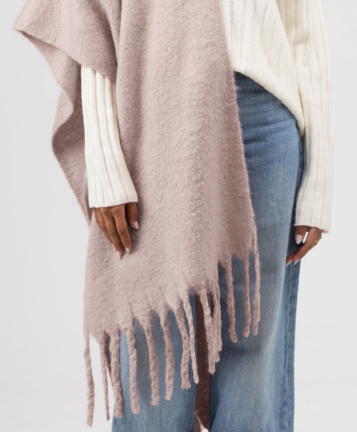 Essential Shawl-Oyster Pink