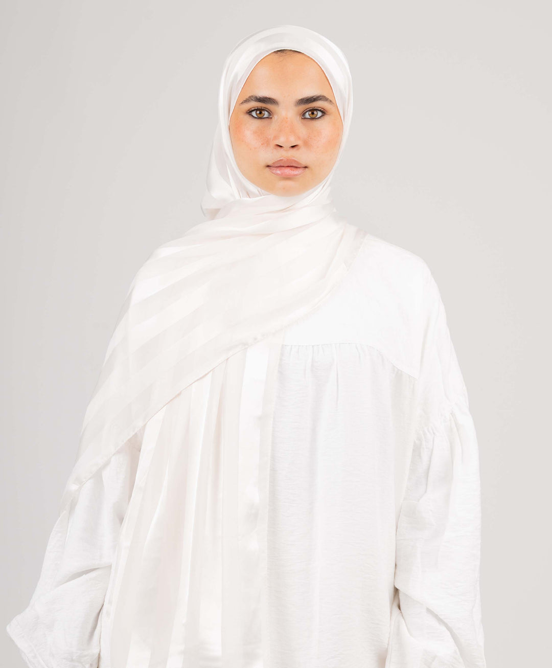Lined Satin Chiffon Scarf
