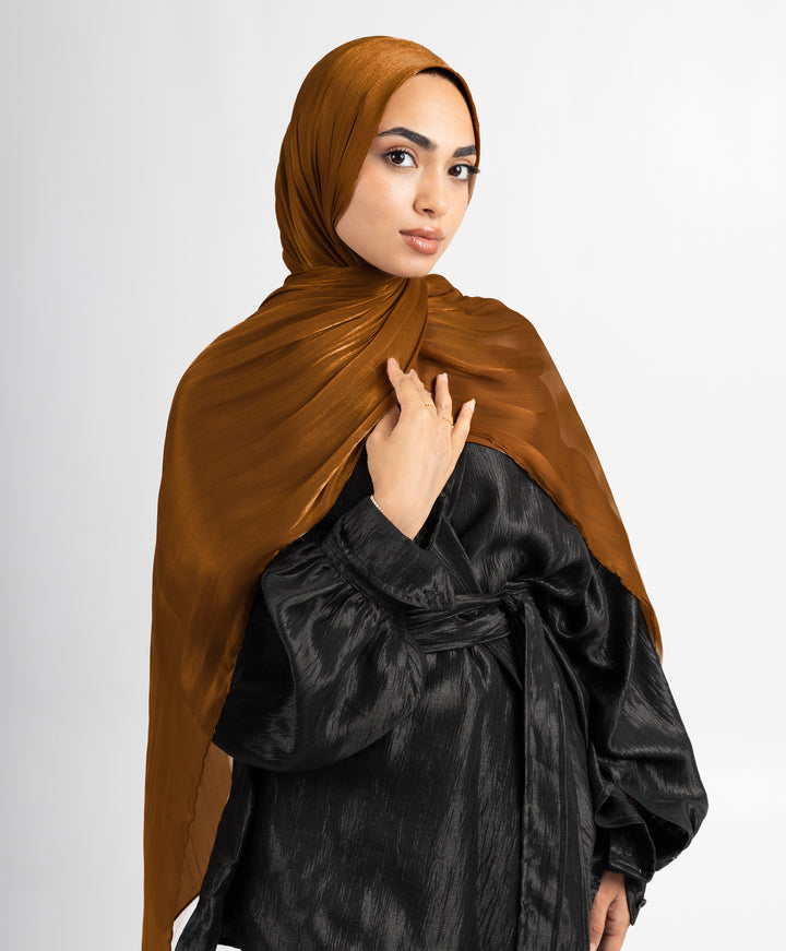 Organza Crinkle Satin Scarf