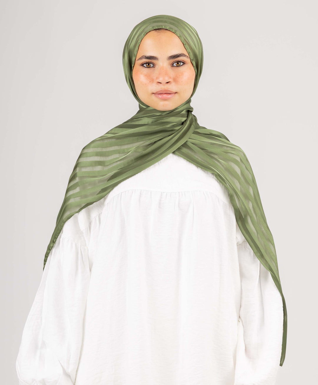 Majestic Satin Chiffon Scarf