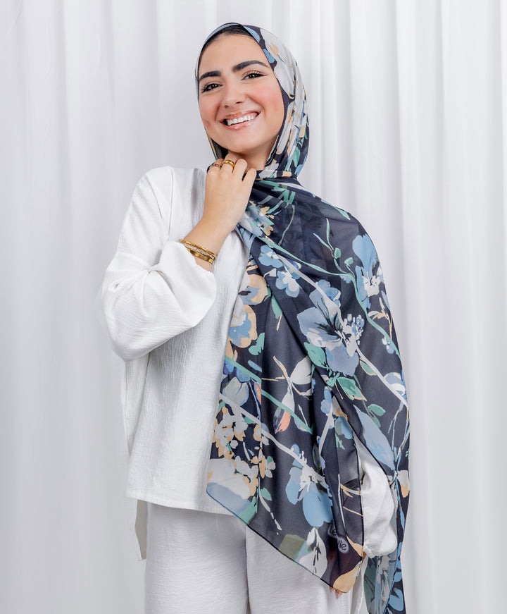 Starry Night Chiffon Scarf