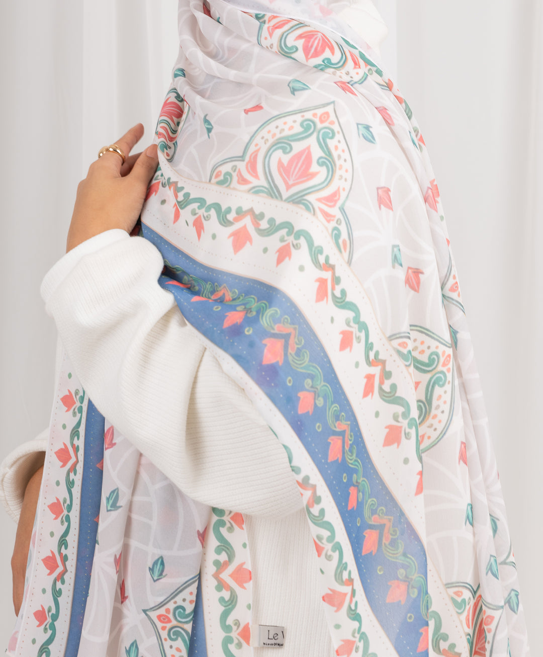 Tile Tapestry Chiffon Scarf