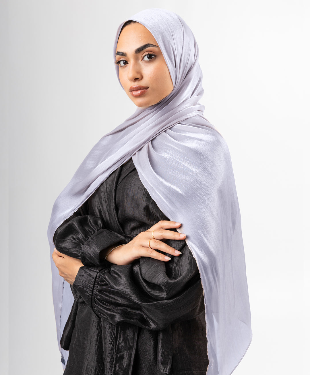 Organza Crinkle Satin Scarf