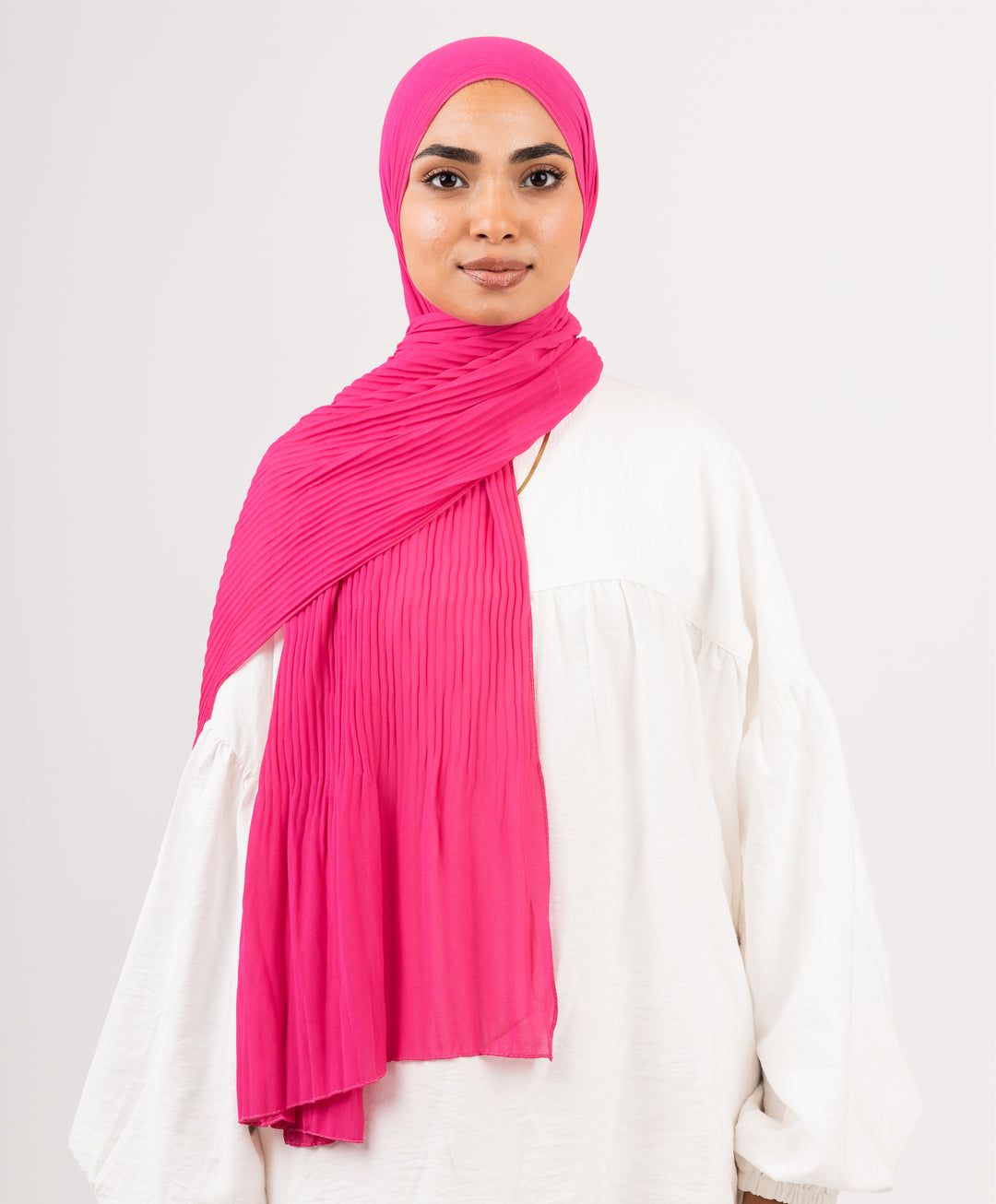 Pleated Chiffon Scarf