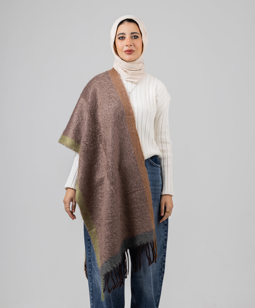 Painterly Winter Shawl