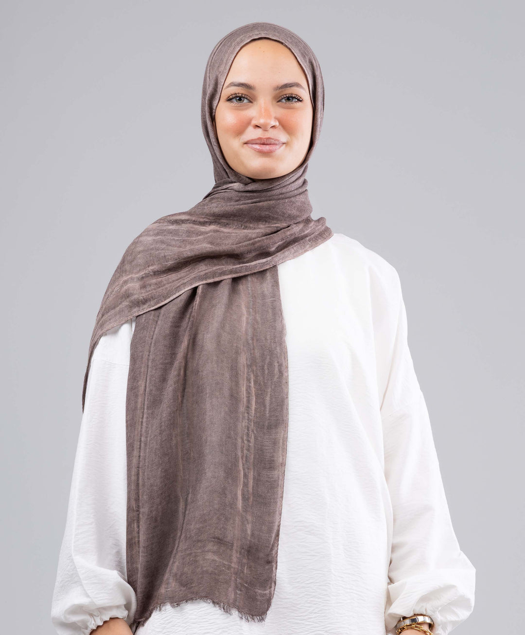 Lined Marble Cotton Scarf