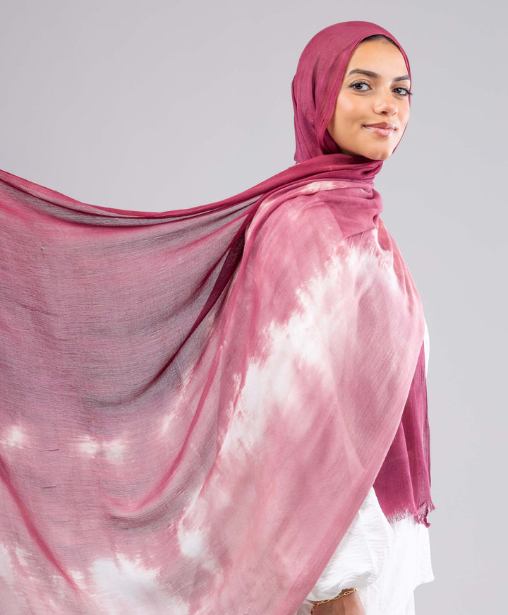 Soft Tie Dye Cotton Scarf