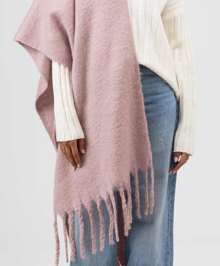 Essential Shawl-Crepe Pink