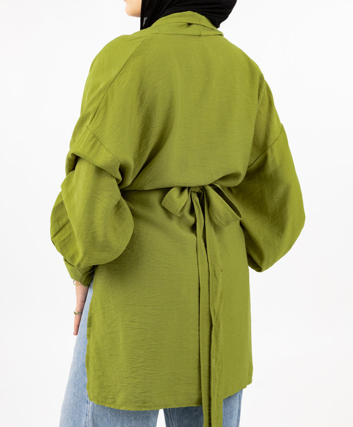 Linen Wrap Kimono