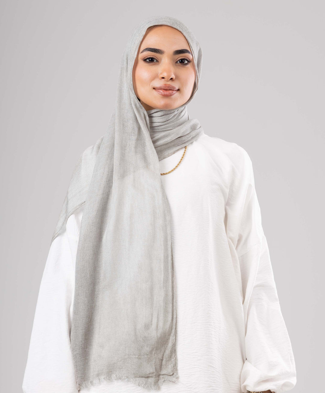 Fuzzy Linen Marble Scarf