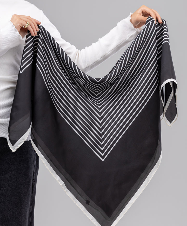 Printed Silk Square Scarf