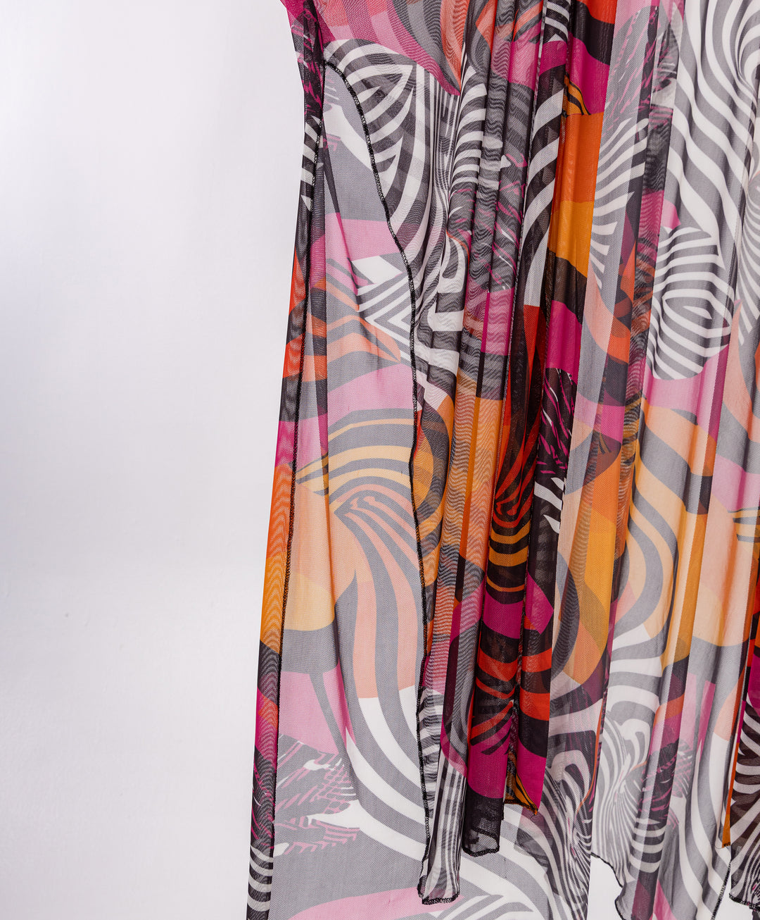 Printed Tulle Kimono