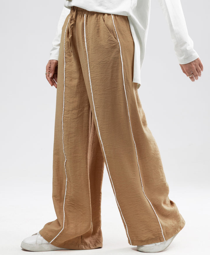 Piping Linen Pants